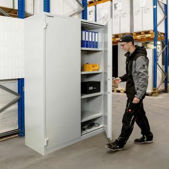 Rottner Stahlbüroschrank Office 1 Premium Elektronikschloss lichtgrau T05030